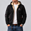 Men's Contrast-Lined Hooded Full-Zip Jacket