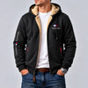 Men's Contrast-Lined Hooded Full-Zip Jacket